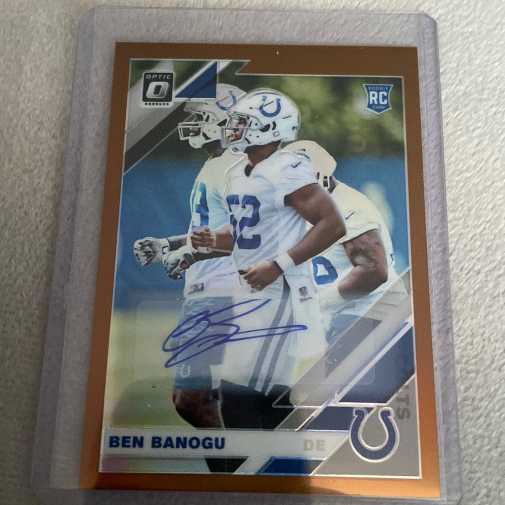 Ben Banogu Autographed Optic Rookie Card